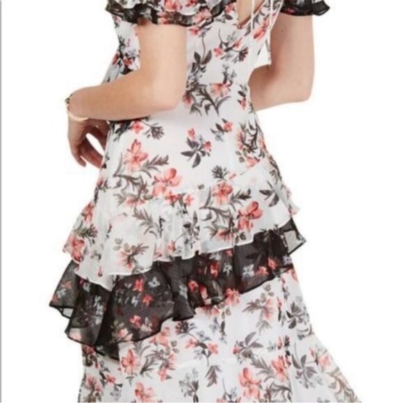 Avec Les Filles Floral Tiered Ruffled Dress 4 - Picture 4 of 12